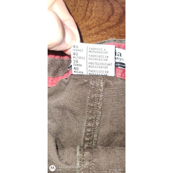 Columbia hiking flat front cargo shorts womens 8 green khaki w 4.5" inseam - Picture 3 of 16